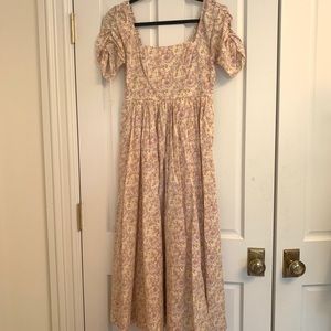 Free People Floral Midi Dress - Size 2